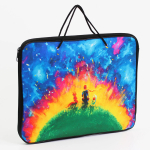 Папка с замком - 340х250х20мм "Мечтатели" 1-секция. Ручки - шнурки. текстиль (Эксмо)