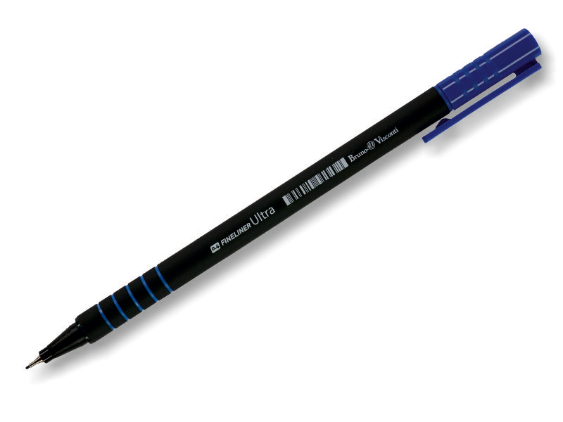 Ручка капиллярная - синяя 0.4мм. "ULTRA" (Bruno Visconti)