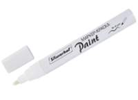 Маркер перманентный - "Paint" лаковый пулевидный пиш. наконечник 2-4мм металический корпус белый (Silwerhof)