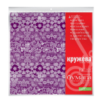 Бумага цветная в наборе - 210х297 12л. 12 видов "Кружева" (Альт)