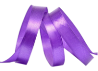 Лента упаковочная атласная - 1шт. 12ммх22м фиолетовый (Миленд)