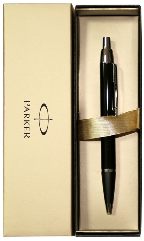 Ручка шариковая подарочная - корпус чёрный "IM Black CT" (PARKER)