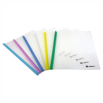 Папка бегунок А4 0.16мм. ассорти "LAMARK" (скрепкошина) (ФинСиб)