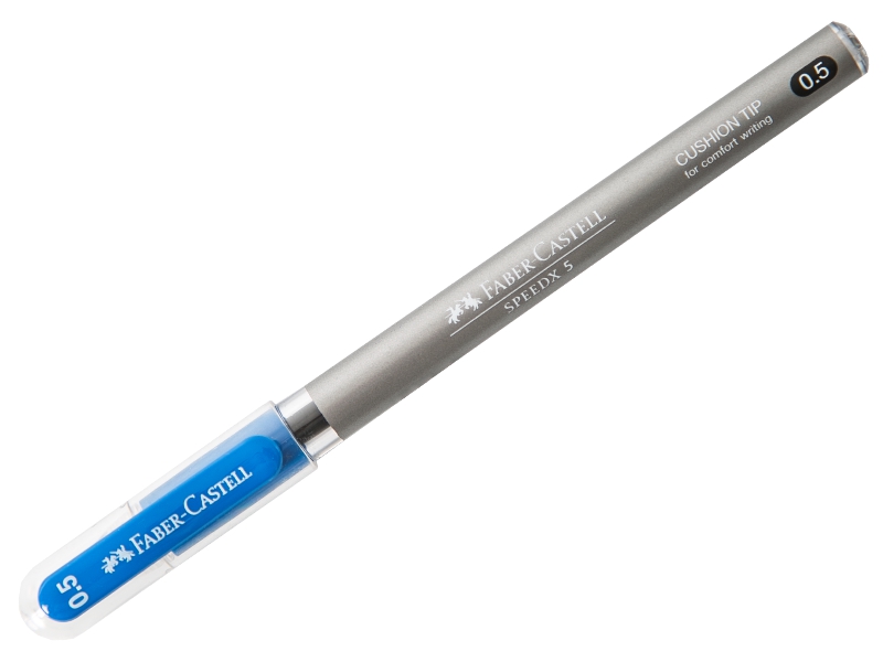 Ручка шариковая - синий стержень "Speedx titanium" (Faber Castell)