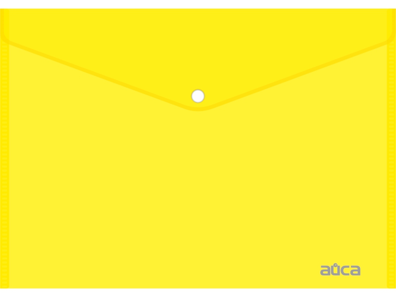 Папка с кнопкой - A4 прозрачно желтый (234х310мм.) "Айса" толщина пластика 0.15мм. (Shantou Yuansheng Industry)