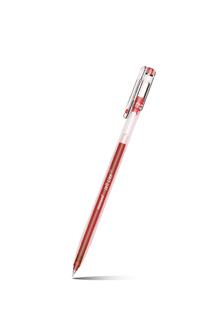 Ручка гелевая - красный стержень "NEW JELL LINE" (MonAmi)