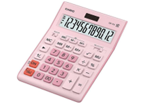 Калькулятор - 12раз. "CASIO" GR-12C-PK-W-EP розовый (12 разрд.. 2 питание. 2 память. 155 x 210 x 33 мм) (АК Цент)