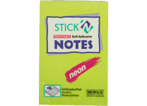 Бумага д/заметок - 51х76 100л. неон.св.зел.(HOPAX)