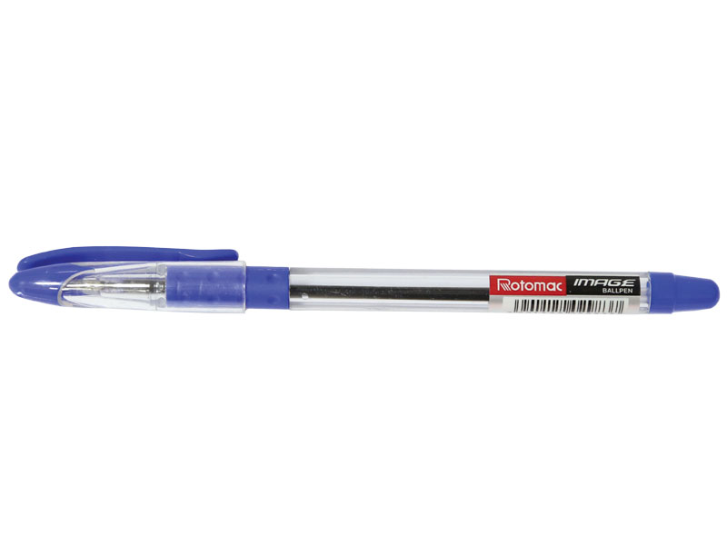 Ручка шариковая - синий стержень/прозрачный корпус "Rotomac-Image" (Rotomac) 