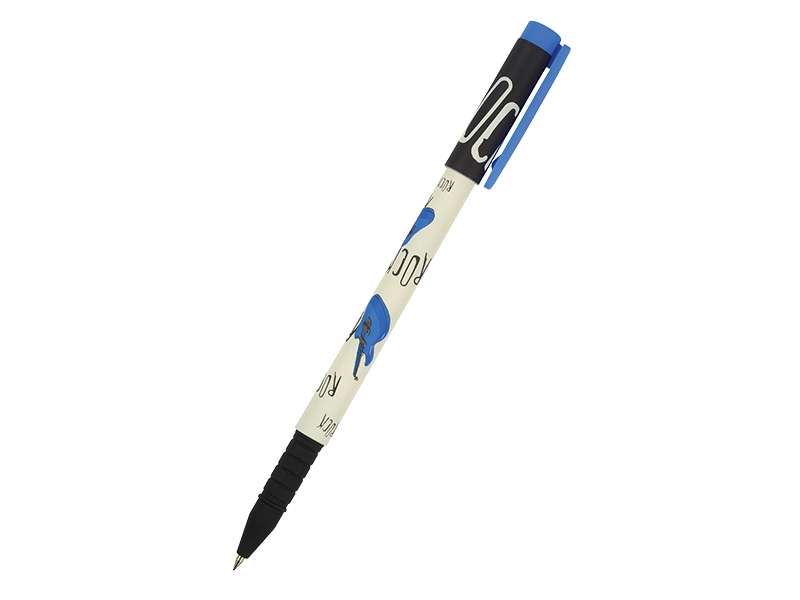 Ручка шариковая - синий стержень 0.5мм. "FunWrite. Музыка. Синяя гитара" (Bruno Visconti)