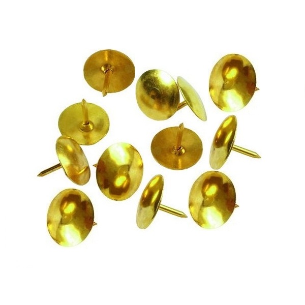 Кнопки - 100шт. 10мм. желтая медь в пластиковой упаковке (Maped)