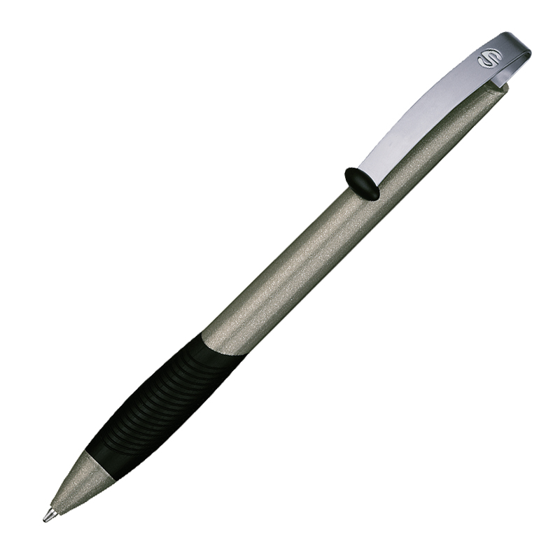 Ручка шариковая автоматическая - синий стержень "SENATOR MATRIX GEL METALLIC" (SENATOR)