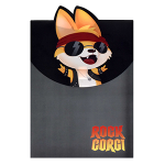 Папка на липучке - А4+ 220х310мм "РОК КОРГИ" 1  отделение. (Феникс)