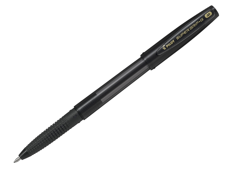 Ручка шариковая - чёрный стержень 1.0мм. "SUPER GRIP-G" (PILOT)