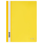 Скоросшиватель пластиковый - желтый А4 180мкм. (Стамм)