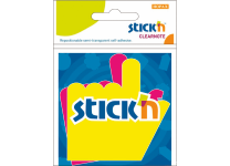 Бумага д/заметок - 76х76 роз./жел. "Рука" (HOPAX)