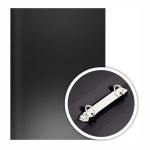 Папка с 2 кольцами - А4 черный d-16мм. "Dolce Costo. Эконом" (ФинСиб)