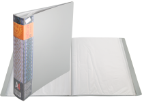 Папка с файлами - А4 80 серый (236х54х308мм.) "Айса" толщина пластика 0.80мм. файла 0.25мм. (Shantou Yuansheng Industry)