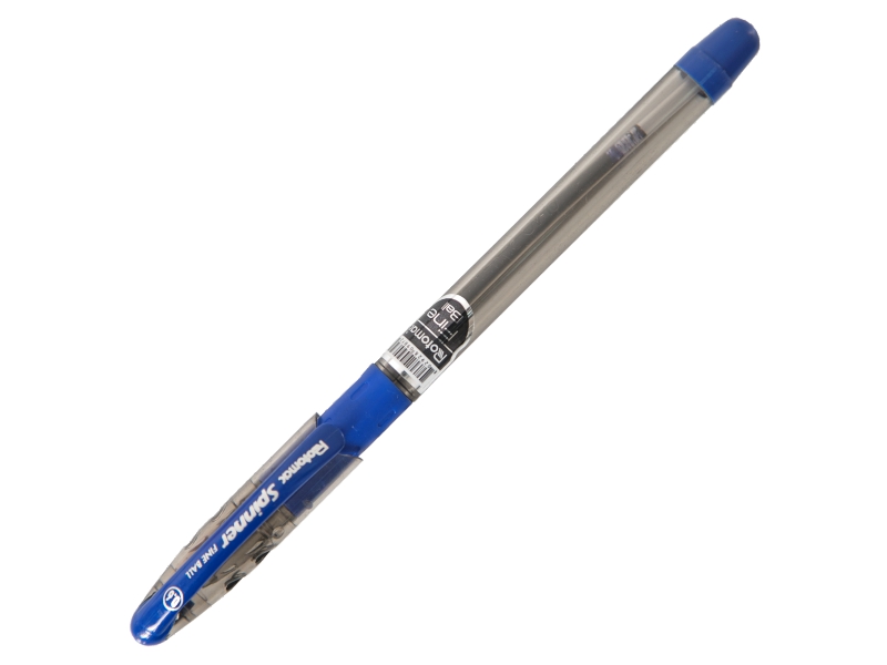 Ручка шариковая - синий стержень/прозрачный корпус "Rotomac-Spinner" (Rotomac)