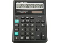 Калькулятор - 14раз. "SKAINER" SK-524II черный (пл.. 14 разрд.. 2 пит.. 2 пам.. 158 x 203.5 x 31.5 мм) (SKAINER)