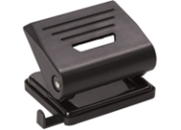 Дырокол - 20л. черный "Dolce Costo" с линейкой (ФинСиб)