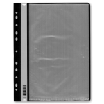 Папка с файлами - А4 20 черный с перфорацией (Стамм)