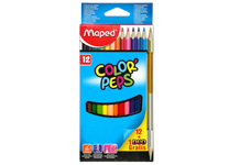 Карандаши в наборе цветные - 12цв.(карандаш 1шт. золото/серебро) "Color'peps" (Maped)