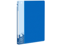 Папка с файлами - А4 40 синий 0.65мм "Бюрократ" (Silwerhof)