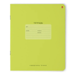 Тетрадь - А5  12л. клетка крупная "One Color" зеленая. твердая обложка (Альт)