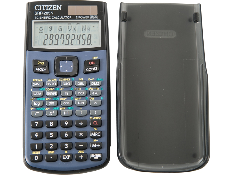 Калькулятор инженерный - 10+2раз. "CITIZEN" SRP285N черный (2 пит.. 84.3 x 164.3 x 21.2 мм) (CBM)