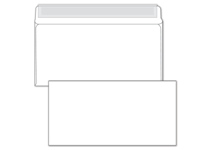 Конверт - 110х220 белый 80гр. б/окна отрывная лента. внутренняя запечатка серая (BONG)