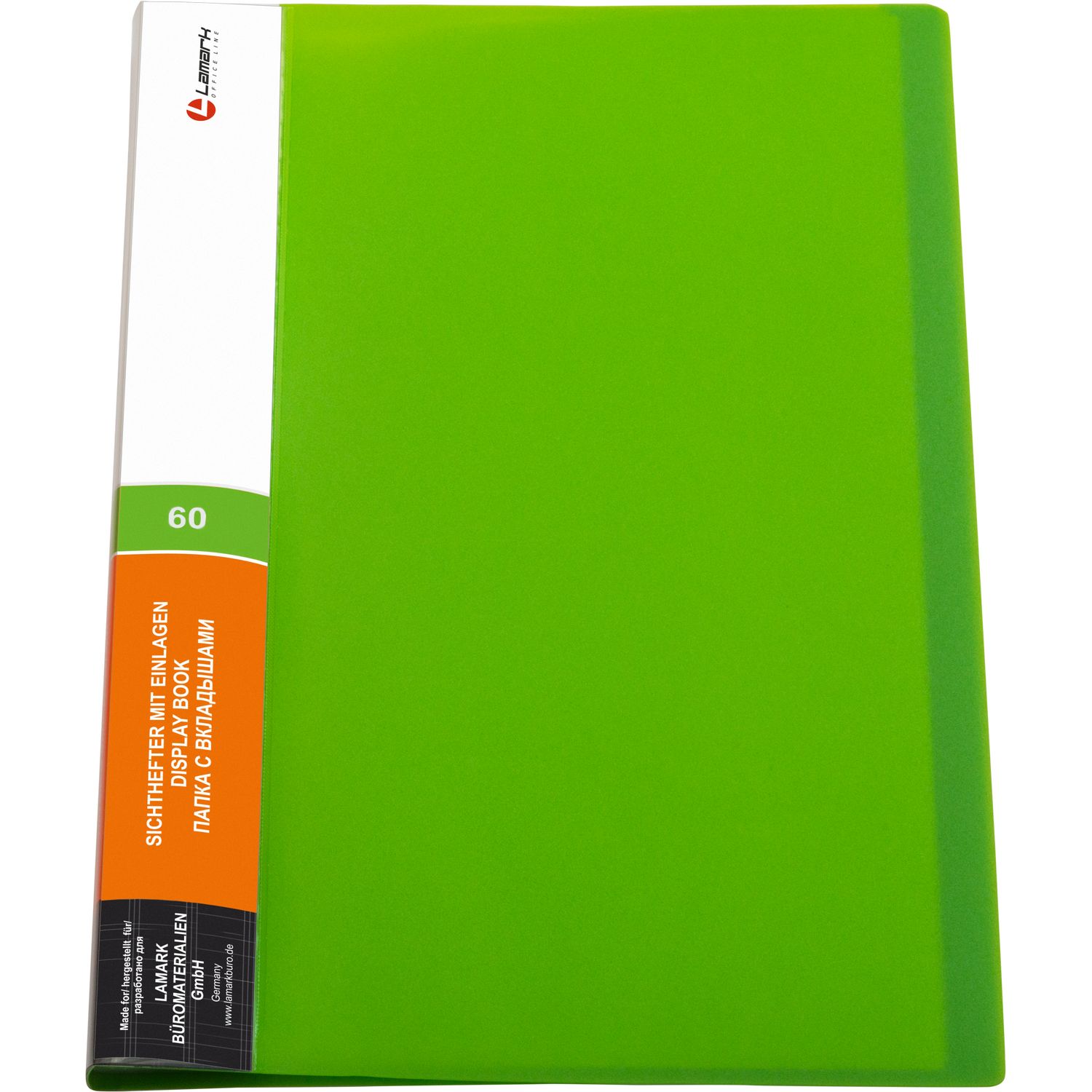 Папка с файлами - А4 60 зеленый "Lamark. Неон" (ФинСиб)