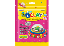 Глина д/детского творчества - 50гр. неон.розовый (AMOS)