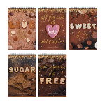 Блокнот - А5  40л. клетка "SWEET LIFE" на гребне (Альт)