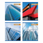 Тетрадь - А5  96л. клетка "Офисные здания" (Маяк)