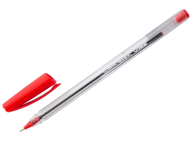 Ручка шариковая - красный стержень "Айголек Crystal" (SARAJU)