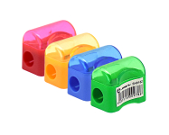 Точилка - 1 отверстие "Lamark" ассорти с контейнером прямоугольная (ФинСиб)