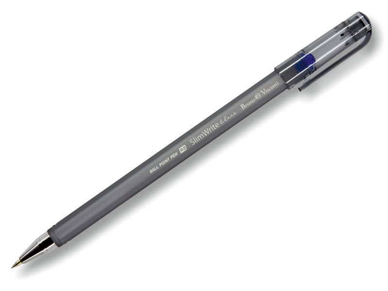 Ручка шариковая - синий стержень 0.5мм. "SlimWrite. Ice" (Bruno Visconti)