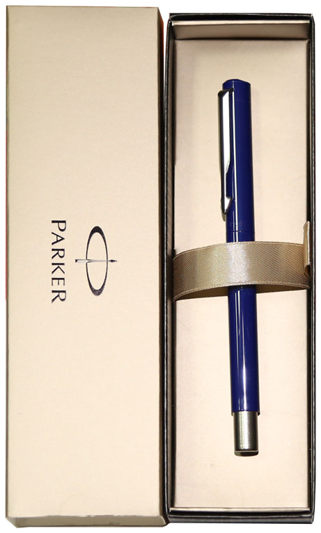 Роллер подарочный - синий стержень "Vector" (PARKER)