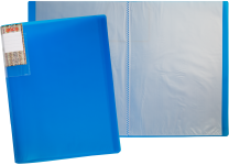Папка с файлами - А4 10 прозрачно темно-синий неон. (236х11х308мм.) "Айса" толщина пластика 0.50мм. файла 0.25мм. (Shantou Yuansheng Industry)