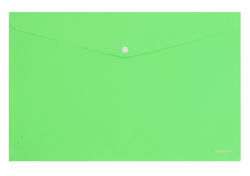 Папка с кнопкой - А4 зеленый (ErichKrause)