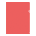 Папка-уголок - А4 красный "Бюрократ Economy" (Silwerhof)