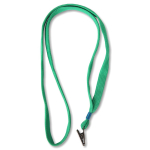 Ремешок д/бейджа с металлическим клипом зеленый 42см (KEJEA-SHAAN) 