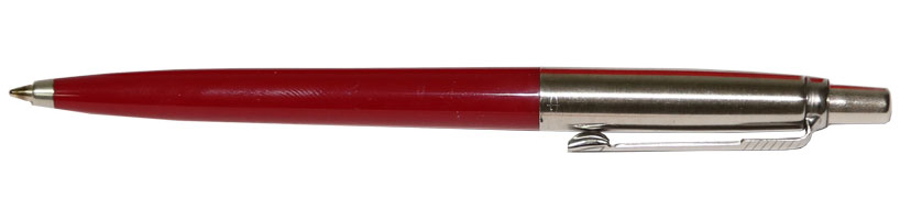 Ручка шариковая подарочная - корпус красный тонки (PARKER)