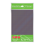 Картон цветной в наборе - 195х288  5л. 5цв. "Клетка" (Альт)