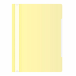 Скоросшиватель пластиковый - желтый "Бюрократ" (Silwerhof)