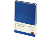 Ежедневник недатированный - А5 синий 320стр. линейка "MEGAPOLIS" (Bruno Visconti)