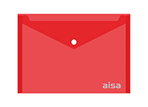 Папка с кнопкой - А5 красный (237х330мм.) "Айса" толщина пластика 0.15мм. (Shantou Yuansheng Industry)