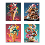 Тетрадь - А5  24л. клетка "Вкусняшки" (Маяк)