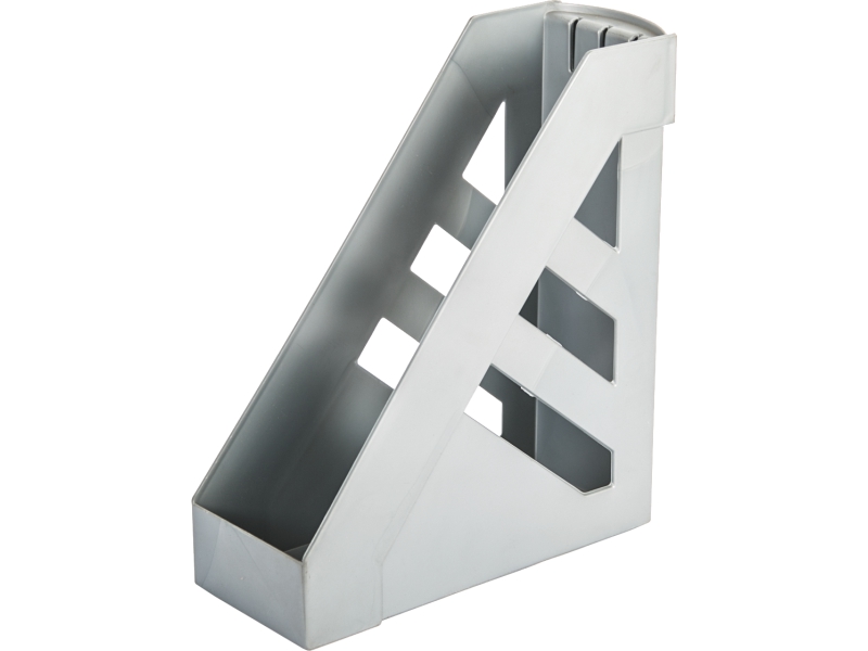 Лоток вертикальный - 1 секционный серый металлик "Ультра" (Стамм)